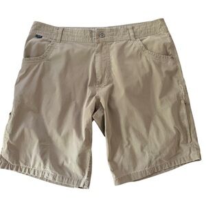Kuhl Mens Vintage Patina Dyed Khaki Hiking Outdoor Shorts Sz 38
